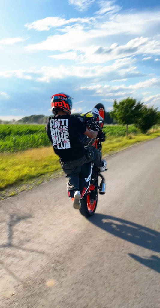 Anti Bike Bike Club T-Shirt in Black 1