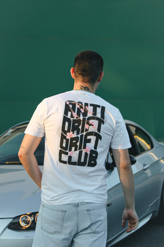 Anti Drift Drift Club T-Shirt in White 1